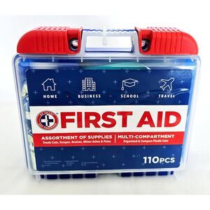 110 Pc First Aid Kit (Home, Business, School Travel, etc) Be Smart Get Prepared